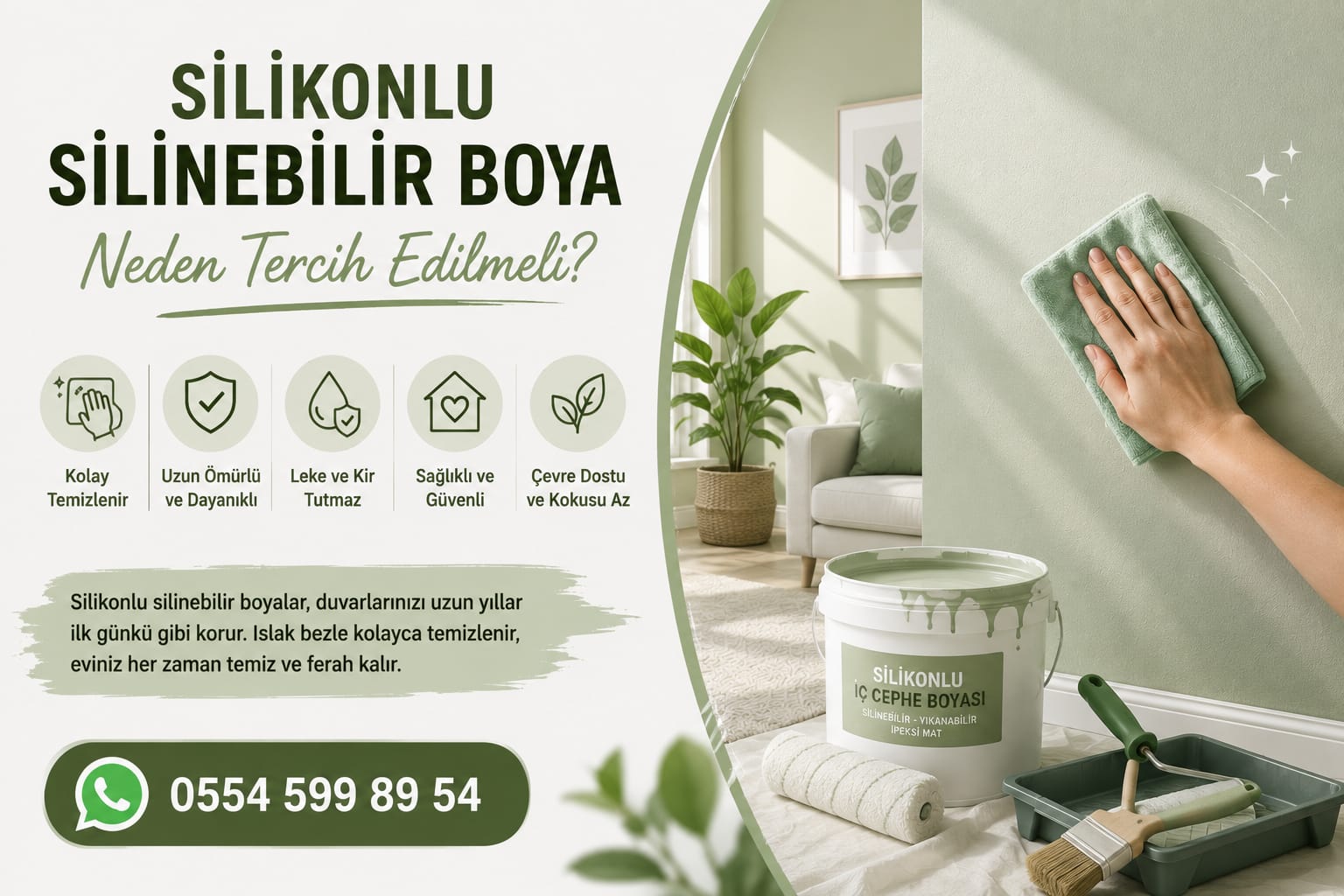 Silikonlu Silinebilir Boya Neden Tercih Edilmeli?